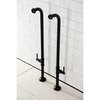 Aqua Vintage AE810S0DL Freestanding Tub Supply Line, Matte Black AE810S0DL